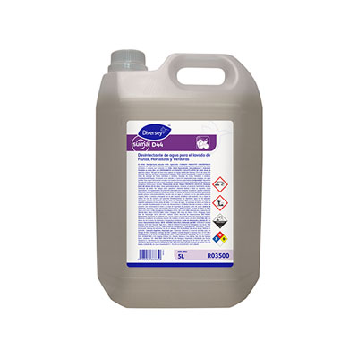 Bidón de 5 litros de desinfectante clorado Suma D44 de JohnsonDiversey.