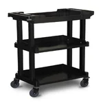 Carro utilitario Italimpia Trafic 3114 de tres estantes para hotelería y gastronomía.