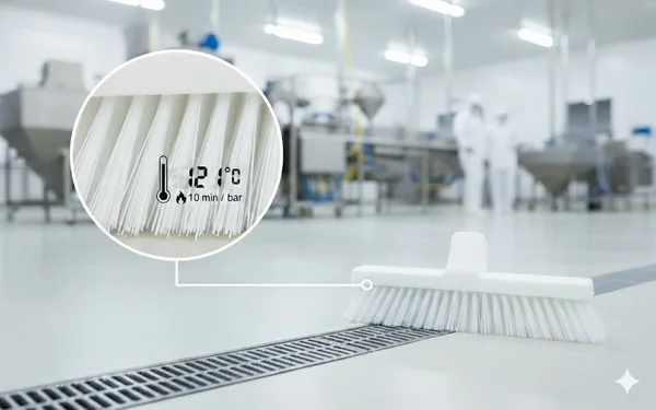 Italimpia Cepillo de Piso Frigorifico Fibra Larga PBT Blanco 40881 (5)