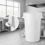 Medidas del cesto redondo Nuva 88 litros: capacidad industrial.