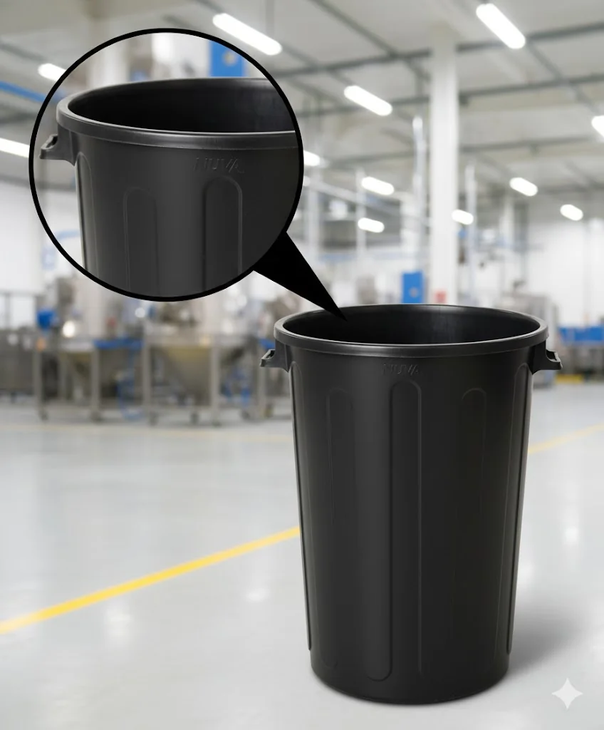Nuva Cesto de Residuos 125lt Redondo sin Tapa (6)