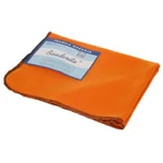 Franela naranja Banderita de 36x50 cm, algodón suave para abrillantado, pack mayorista de 60 unidades.