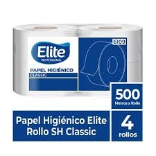 ElitePro Papel Higienico 500mt 4un SH Classic Beige 6109 CG (1)