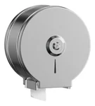 Dispenser de papel higiénico Jumbo 350 metros en acero inoxidable esmerilado.