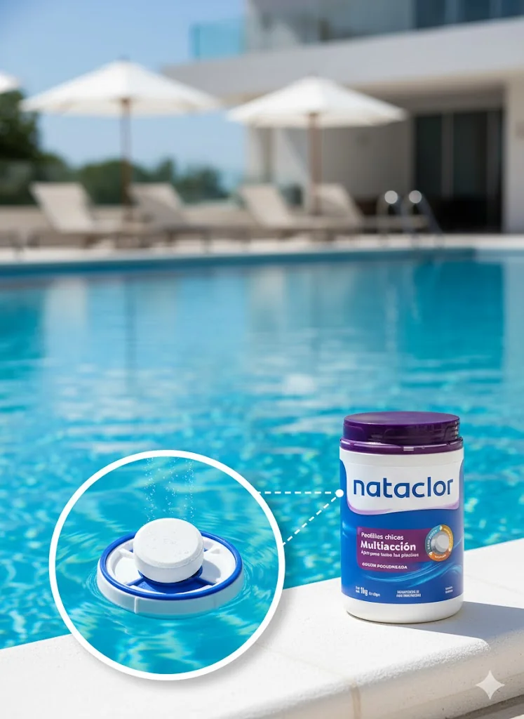 Nataclor Pastilla de Cloro Activo 1kg 50gr cada una (12)