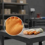 Detalle de la superficie rugosa del guante Mapa Enduro 328 para mayor grip.