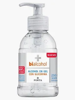 Porta BiAlcohol Alcohol en Gel 250ml Neutro (12)