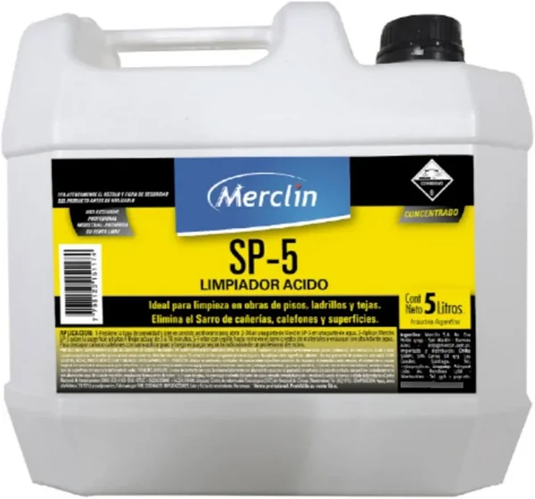 Merclin Gel Limpiador Acido 5lt Multiuso SP-5 (2)