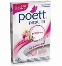 Poett Desodorante para Inodoro Pastilla 25gr Primavera (12)