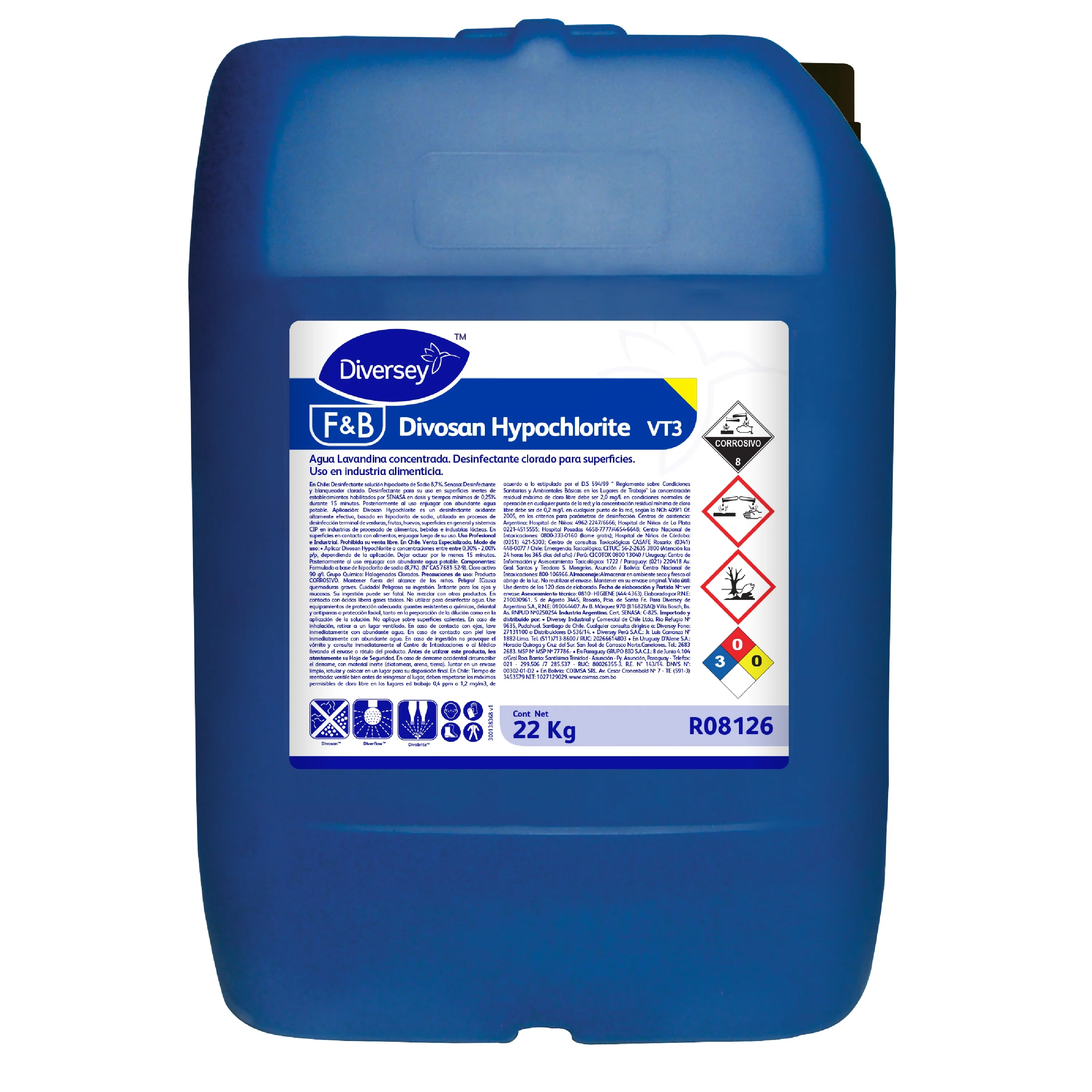 Jd.A Divosan Hipoclorito x 22Kg. (1)