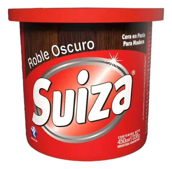 Suiza Cera para madera 450ml Pasta roble oscuro (6)