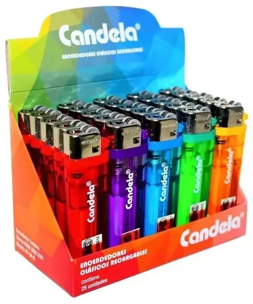 Candela Encendedor Clasico Transparente (1000)