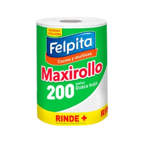 Felpita Rollo Cocina 200 paños Blanco (12)