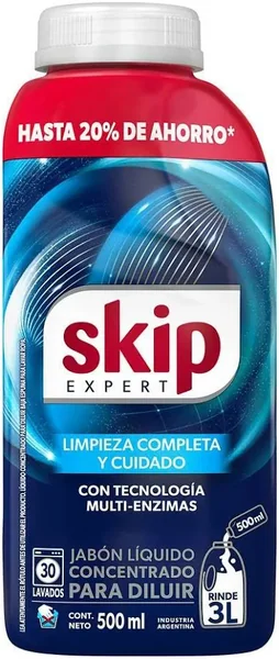 Skip Jabon Liquido Ropa 500ml Bioenzimas Para diluir (12)