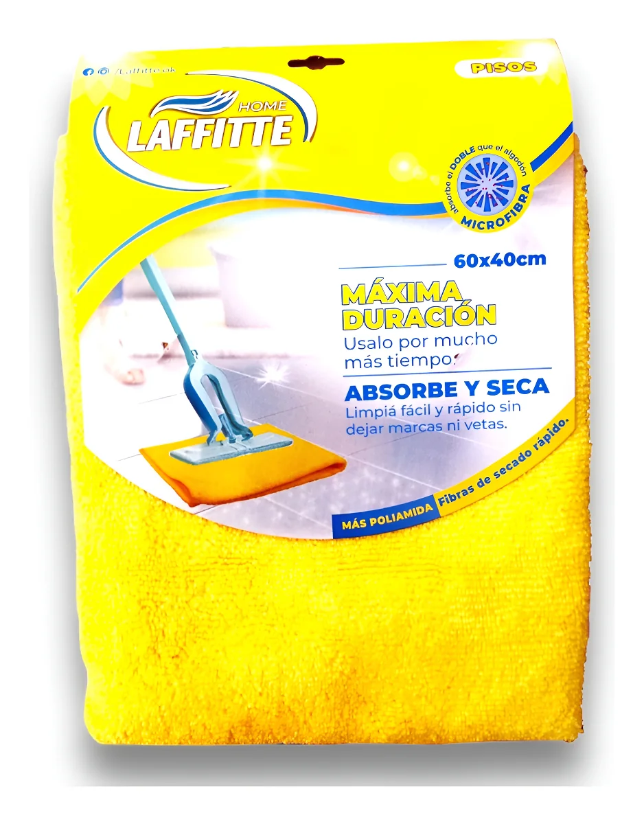 Lafitte pano Microfibra 1un 40x60cm piso amarilla (120)