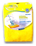 Paño de microfibra Lafitte color amarillo para pisos, medida 40x60cm, alta absorción.