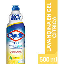 Detalle del pico aplicador de la lavandina en gel Ayudín para superficies verticales.