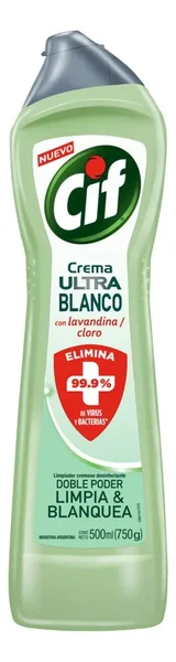 Cif Crema 750gr Ultra Blanco con Lavandina (12)