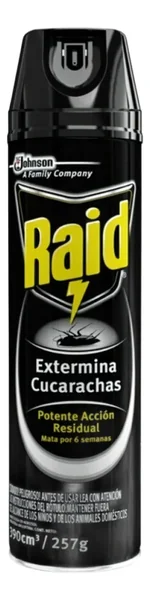Raid Insecticida 360ml Extermina Cucarachas (12)