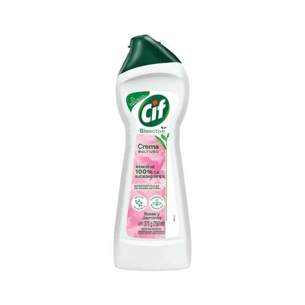 Cif Crema 375gr Bioactive multiuso Rosas y jazmin (12)