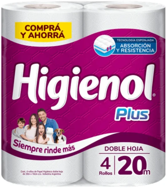 Higienol Papel Higienico 20mt 4un DH Plus 1556 (12)