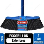 Escobillón industrial Virutex Pro para exteriores y grandes superficies, ideal para hoteles y gastronomía.