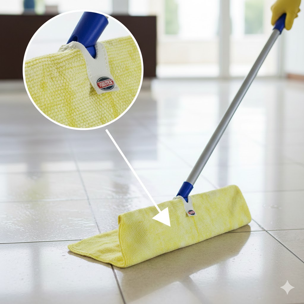 Virutex Pro Trapo De Piso  Doble Con Ojal 50X50 (48)