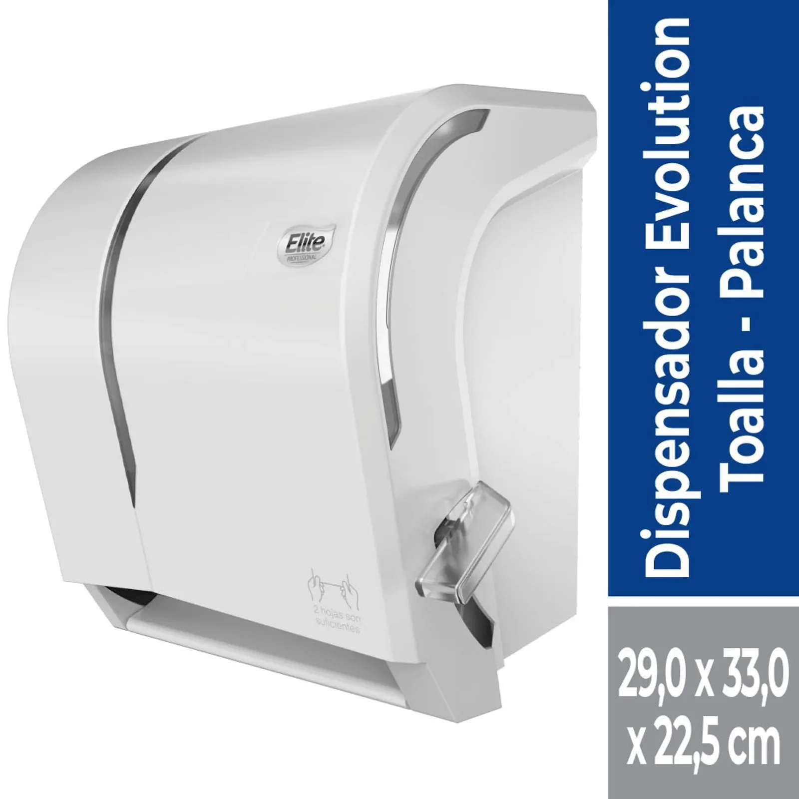 ElitePro Dispenser  Evolution Toalla Jumbo Palanca Blanco COMODATO 8779 (1)