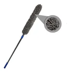 Detalle de las fibras de microfibra atrapapolvo del plumero Laffitte.