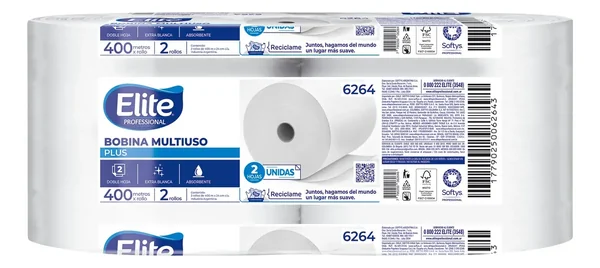 ElitePro Bobina 400mt 2un DH Plus Laminado Multiuso 24cm 6264 (1)