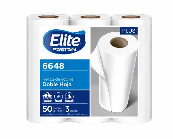 ElitePro Rollo Cocina 30un 50 Paños DH Plus 6648 (1)